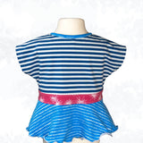Schnittmuster Evina Kids – Shirt & Sommerkleid mit angeschnittenen Ärmeln Gr. 86-158 - Sewando