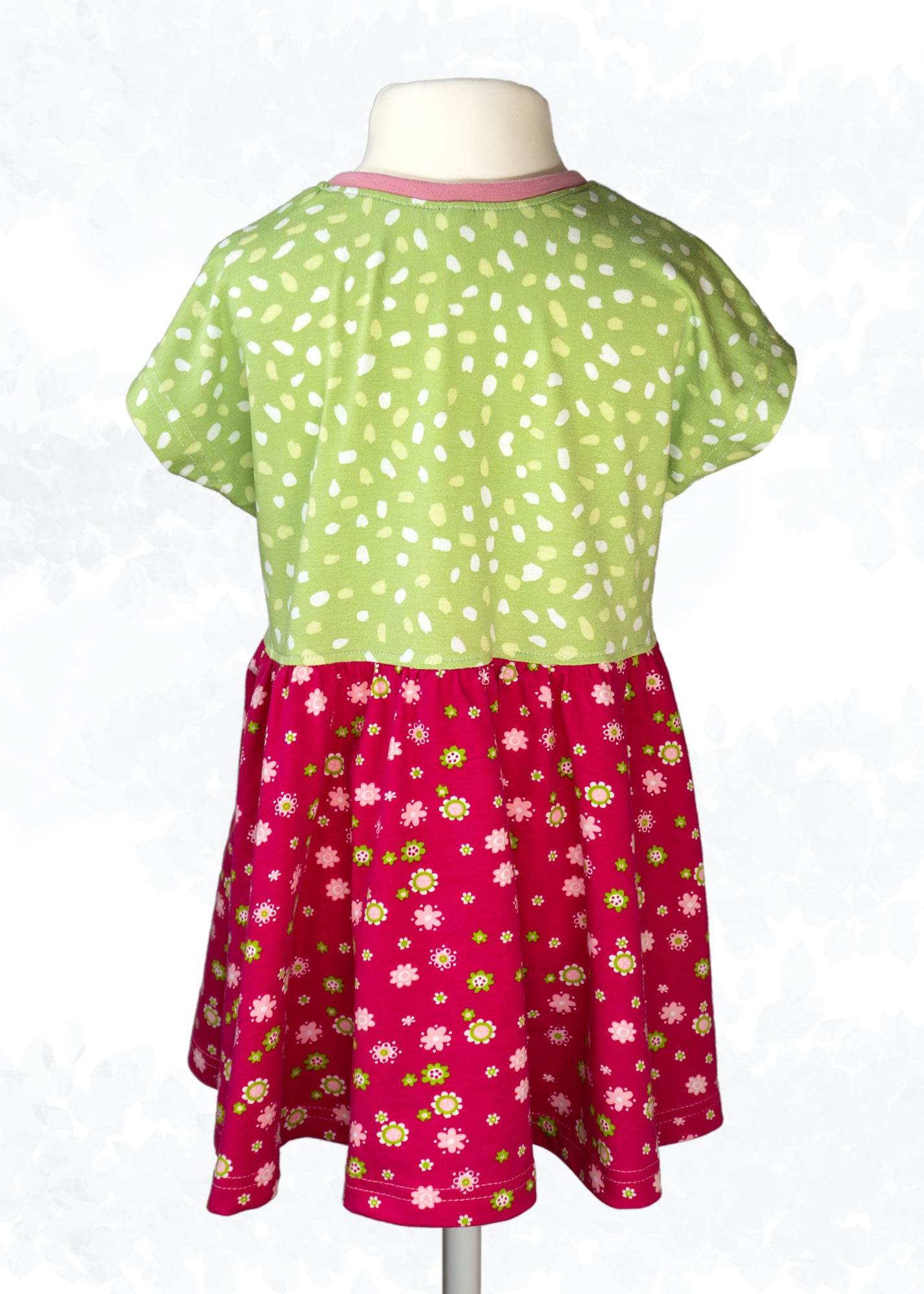 Schnittmuster Evina Kids – Shirt & Sommerkleid mit angeschnittenen Ärmeln Gr. 86-158 - Sewando