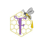 Stickdatei - Bienen-Monogramme A-Z - Sewando