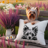 Stickdatei Yorkshire Terrier "Lucy" - realistisch - FÜR HELLE STOFFE