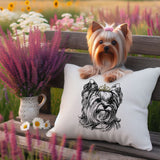 Stickdatei Yorkshire Terrier "Valeria" - realistisch - FÜR HELLE STOFFE