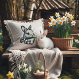 Stickdatei Applikation Osterhase Hase "Ilona"  - realistisch - FÜR HELLE & DUNKLE STOFFE