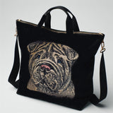 Stickdatei Applikation Shar Pei "Harper" - realistisch - FÜR HELLE & DUNKLE STOFFE