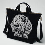 Stickdatei Golden Doodle "Camilla - realistisch - FÜR DUNKLE STOFFE