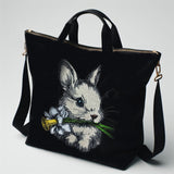 Stickdatei Applikation Osterhase Hase "Ilona"  - realistisch - FÜR HELLE & DUNKLE STOFFE
