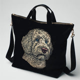 Stickdatei Applikation Golden Doodle "Chooper"- realistisch - FÜR HELLE & DUNKLE STOFFE