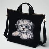 Stickdatei Applikation Shih Tzu "Lesley"  - realistisch - FÜR HELLE & DUNKLE STOFFE