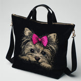 Stickdatei Applikation Yorkshire Terrier "Abilou" - realistisch - FÜR HELLE & DUNKLE STOFFE