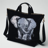 Stickdatei Applikation Elefant Baby "Rosy" - realistisch - FÜR HELLE & DUNKLE STOFFE