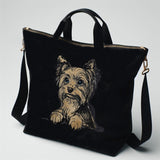 Stickdatei Applikation Yorkshire Terrier "Charly"- realistisch - FÜR HELLE & DUNKLE STOFFE