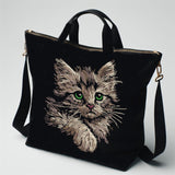 Stickdatei Katze Kätzchen Kitten "Meggan" - realistisch - FÜR DUNKLE STOFFE