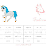 Einhorn Stickdatei, zauberhafter Märchencharme für deine Stickmaschine - Sewando