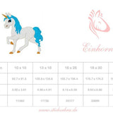 Einhorn Stickdatei, zauberhafter Märchencharme für deine Stickmaschine - Sewando
