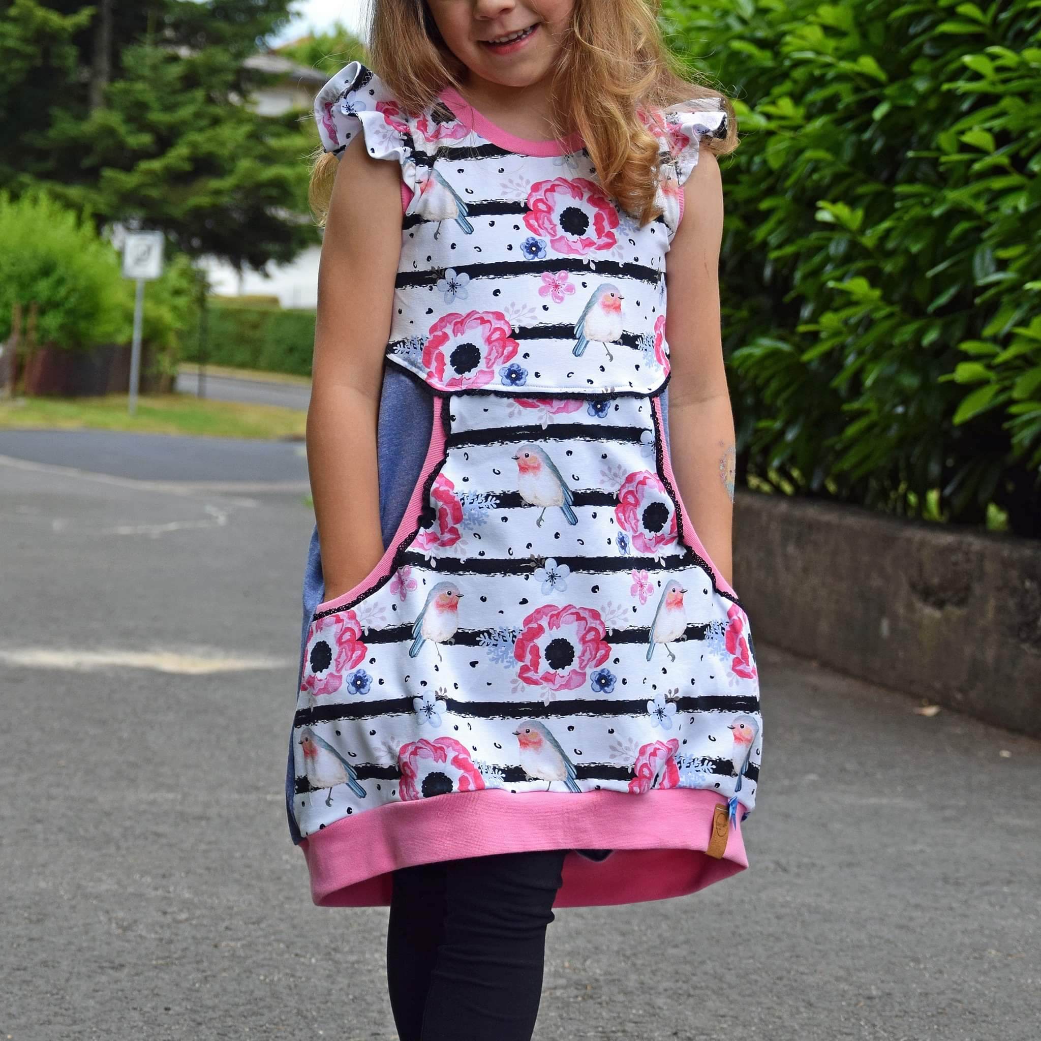 Schnittmuster Zuckerwatte - Kleid für Kinder Größe 56-164 - Sewando