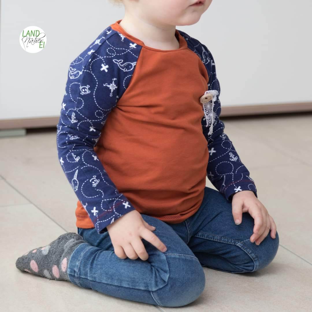 SKAGERRAK Kinder Raglanshirt | Schnittmuster PDF | Größe 74–164 | Boheme - Sewando