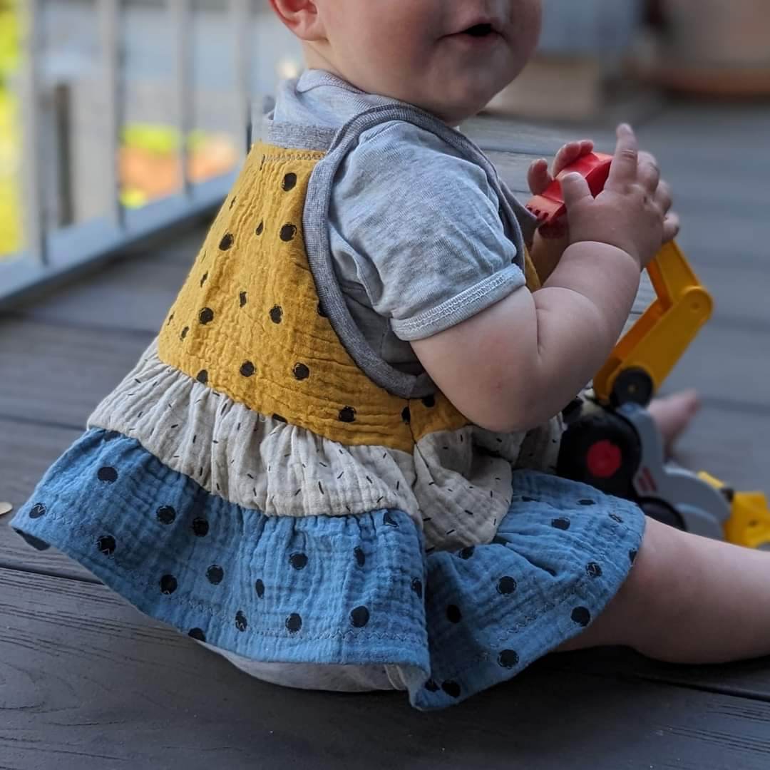Schnittmuster Trägerkleid Zitronensorbet Größe 74-164 - Sewando