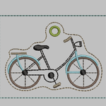Stickdatei ITH Fahrrad Schlüsselanhänger - Sewando