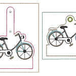 Stickdatei ITH Fahrrad Schlüsselanhänger - Sewando
