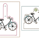 Stickdatei ITH Fahrrad Schlüsselanhänger - Sewando