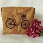Stickdatei Fahrrad mit Blumenkorb - Sewando