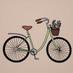 Stickdatei Fahrrad mit Blumenkorb - Sewando