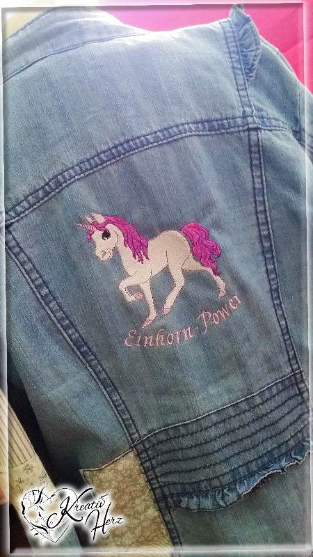 Einhorn Stickdatei, zauberhafter Märchencharme für deine Stickmaschine - Sewando