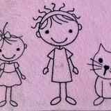 Stickdatei Strichmännchen Familie Set 196 - Sewando