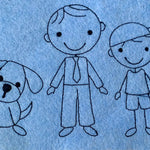 Stickdatei Strichmännchen Familie Set 196 - Sewando