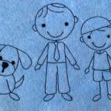 Stickdatei Strichmännchen Familie Set 196 - Sewando