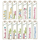 Stickdatei Stifteetui ITH Familie Danke für einen Kugelschreiber XL SET - Sewando