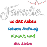 Stickdatei "Familienspruch"
