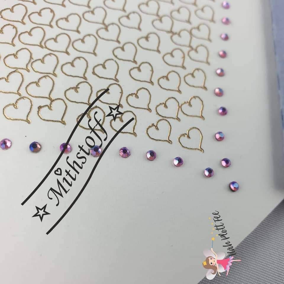 Plotterdatei - flying Hearts - SVG - DXF - PNG - Datei - Herz - Strass - Liebe - Sewando