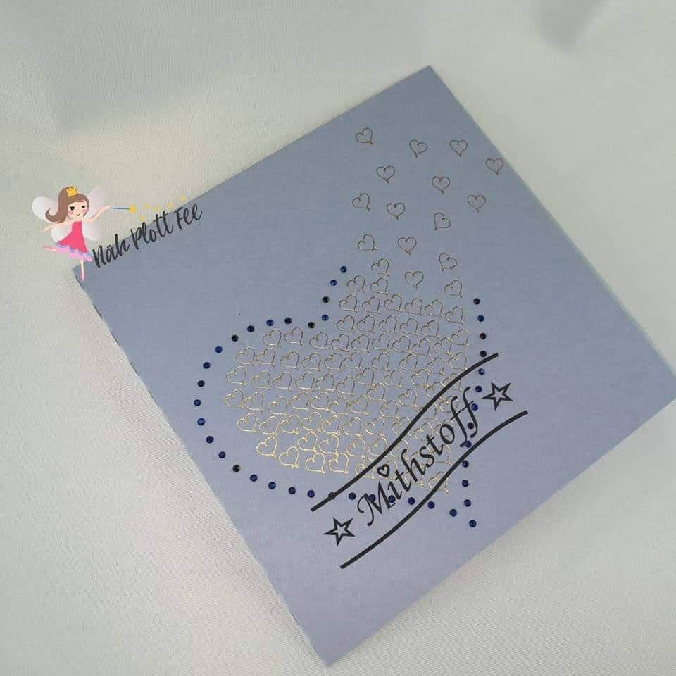 Plotterdatei - flying Hearts - SVG - DXF - PNG - Datei - Herz - Strass - Liebe - Sewando