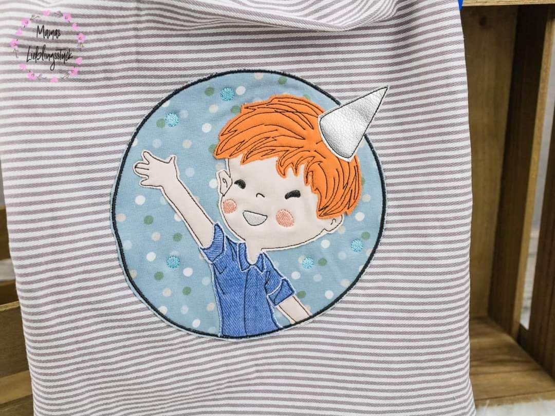 Stickdatei - Partyboy Button - Sewando