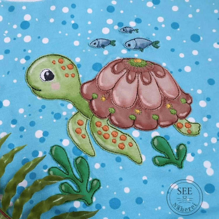 Schildkröte Emily Stickdatei - Sewando