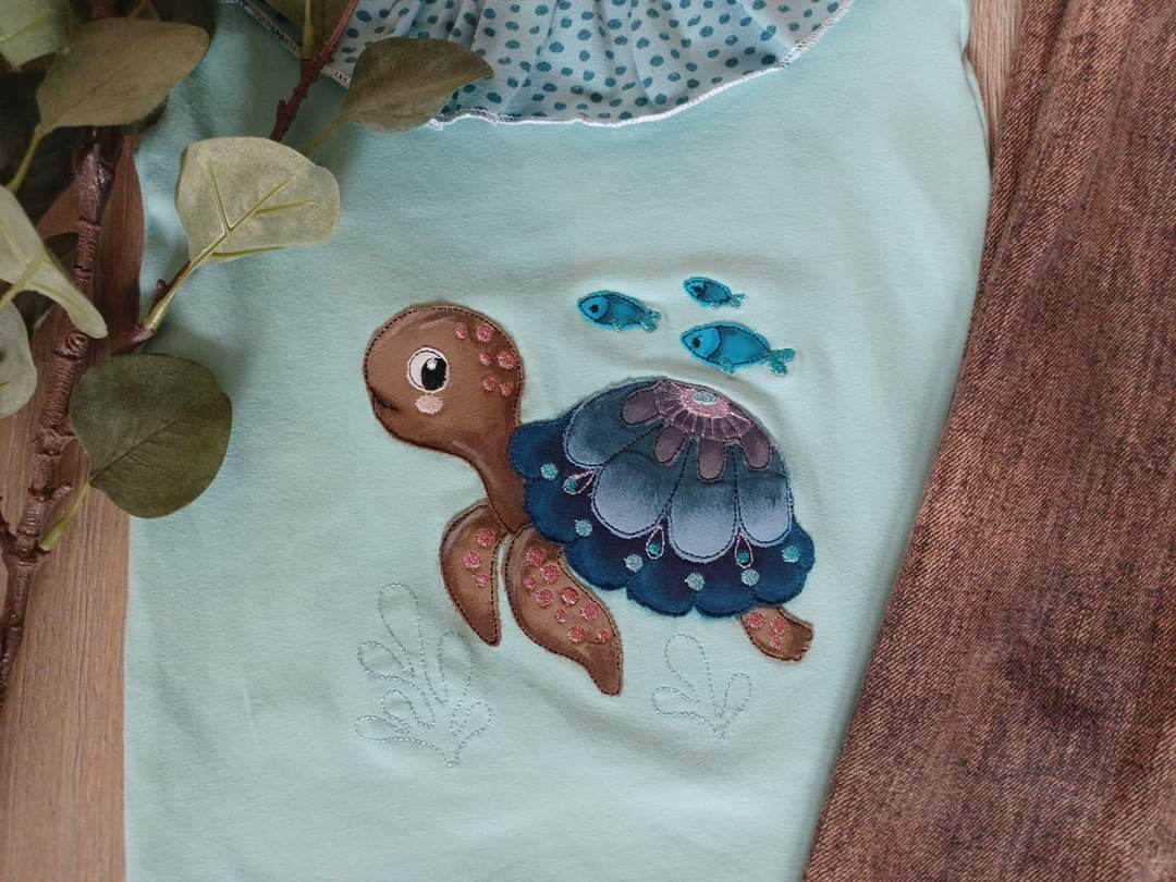 Schildkröte Emily Stickdatei - Sewando