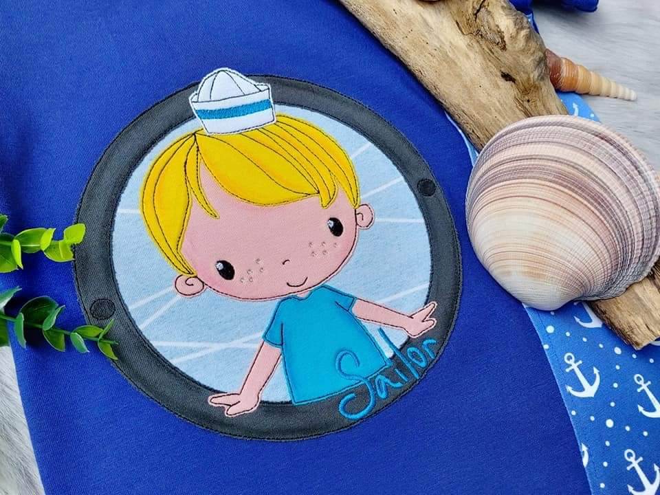 Stickdatei - Sailorboy Button - Sewando