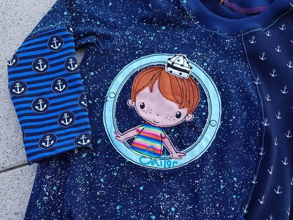 Stickdatei - Sailorboy Button - Sewando