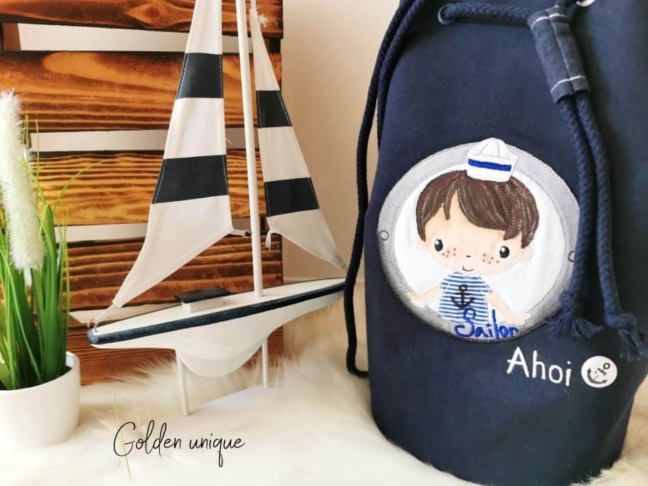 Stickdatei - Sailorboy Button - Sewando