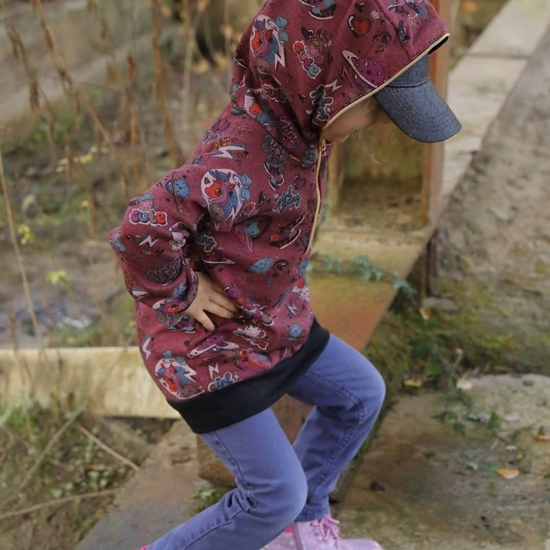 Raglan-Hoodie Fjonn Gr. 80-170 - Sewando