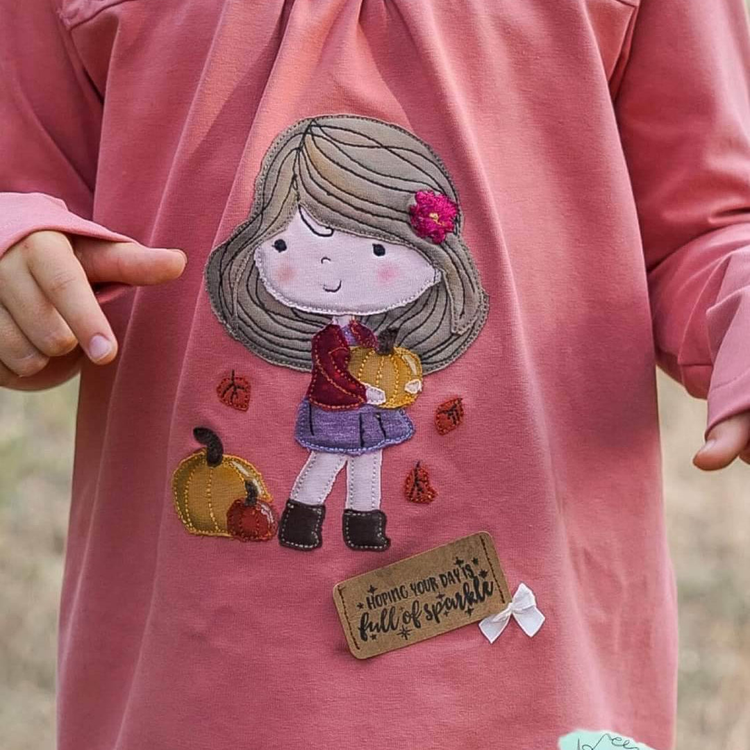 Stickdatei - Kürbismädchen - Sewando