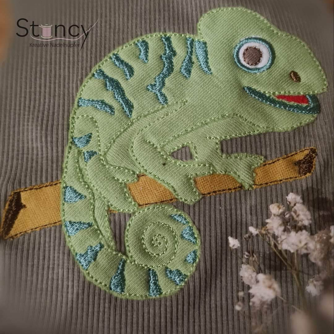 Stickdatei - Chamäleon Charly - Sewando