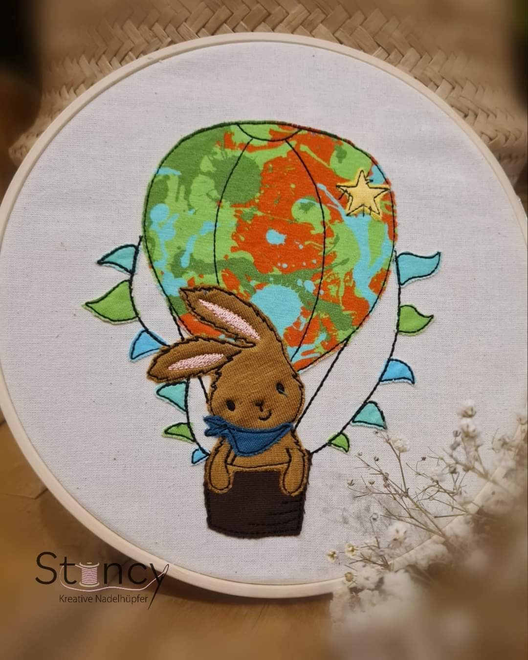 Stickdatei - Heißluftballon Max - Sewando