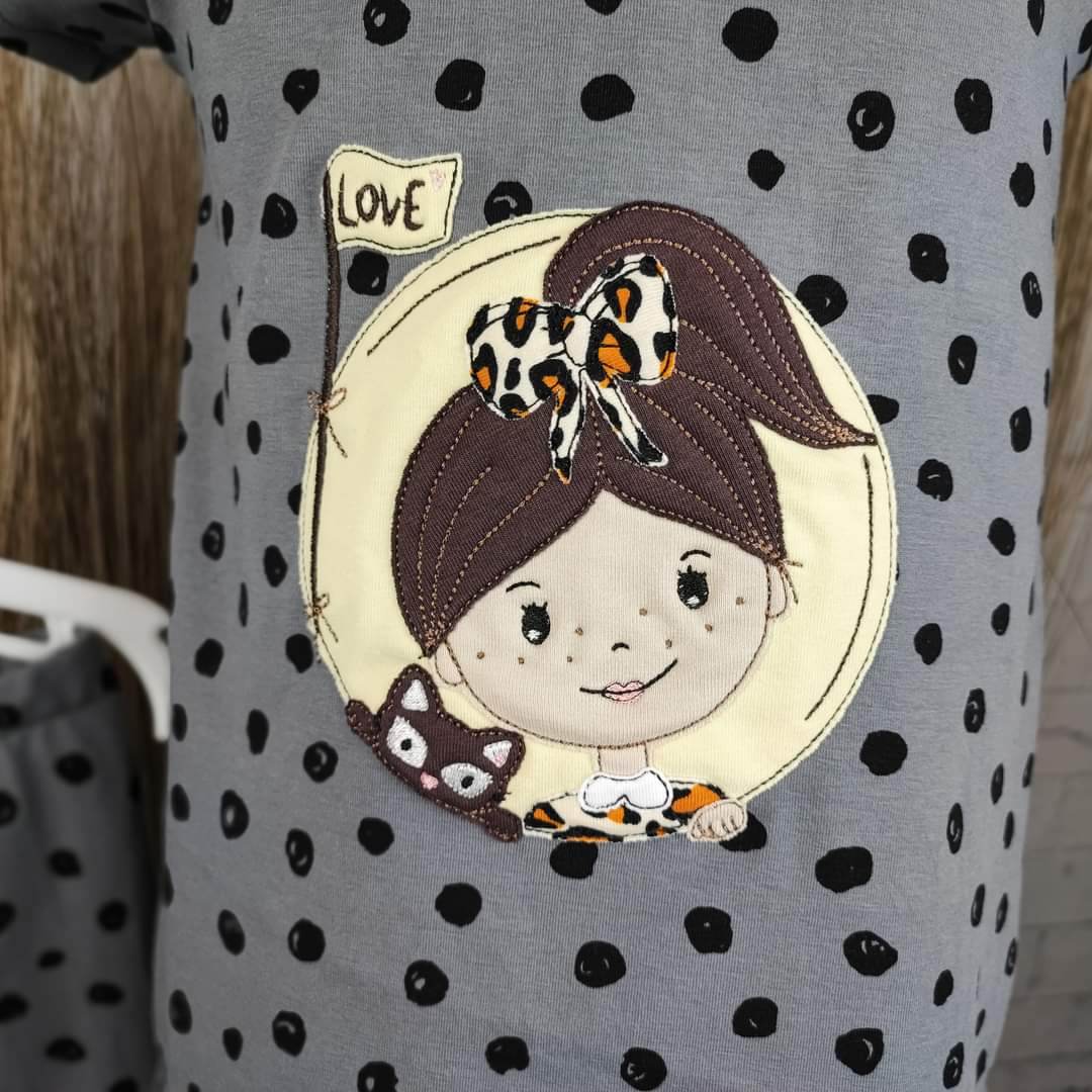 Stickdatei - Katzenmädchen - Sewando