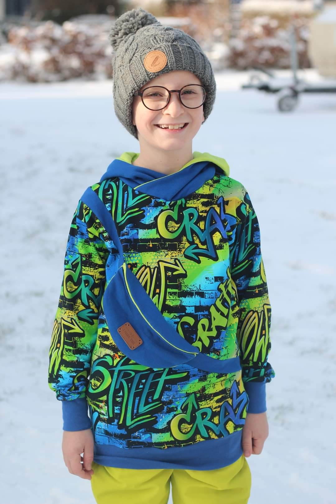 E-Book Bauchtaschenhoodie Gr. 104 - 140 Schnittmuster - Sewando