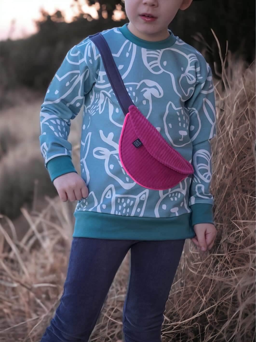 E-Book Bauchtaschenhoodie Gr. 104 - 140 Schnittmuster - Sewando