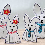 ITH Hasen Set Hase Ostern 3 Größen und 3 Designs Stickdatei - Sewando