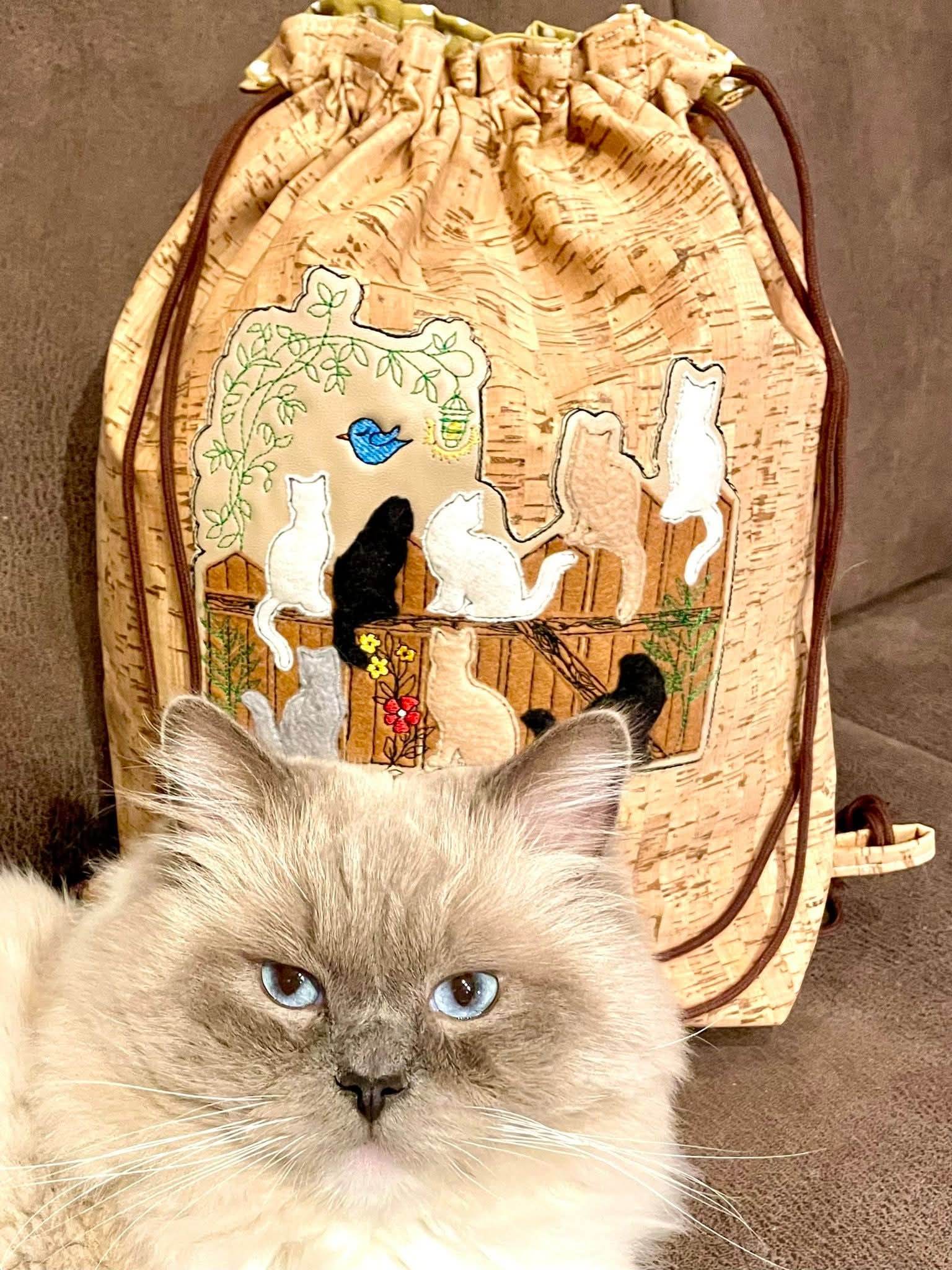 Katzen Stick Applikation ab 13x15 in 5 verschiedenen Größen - Sewando