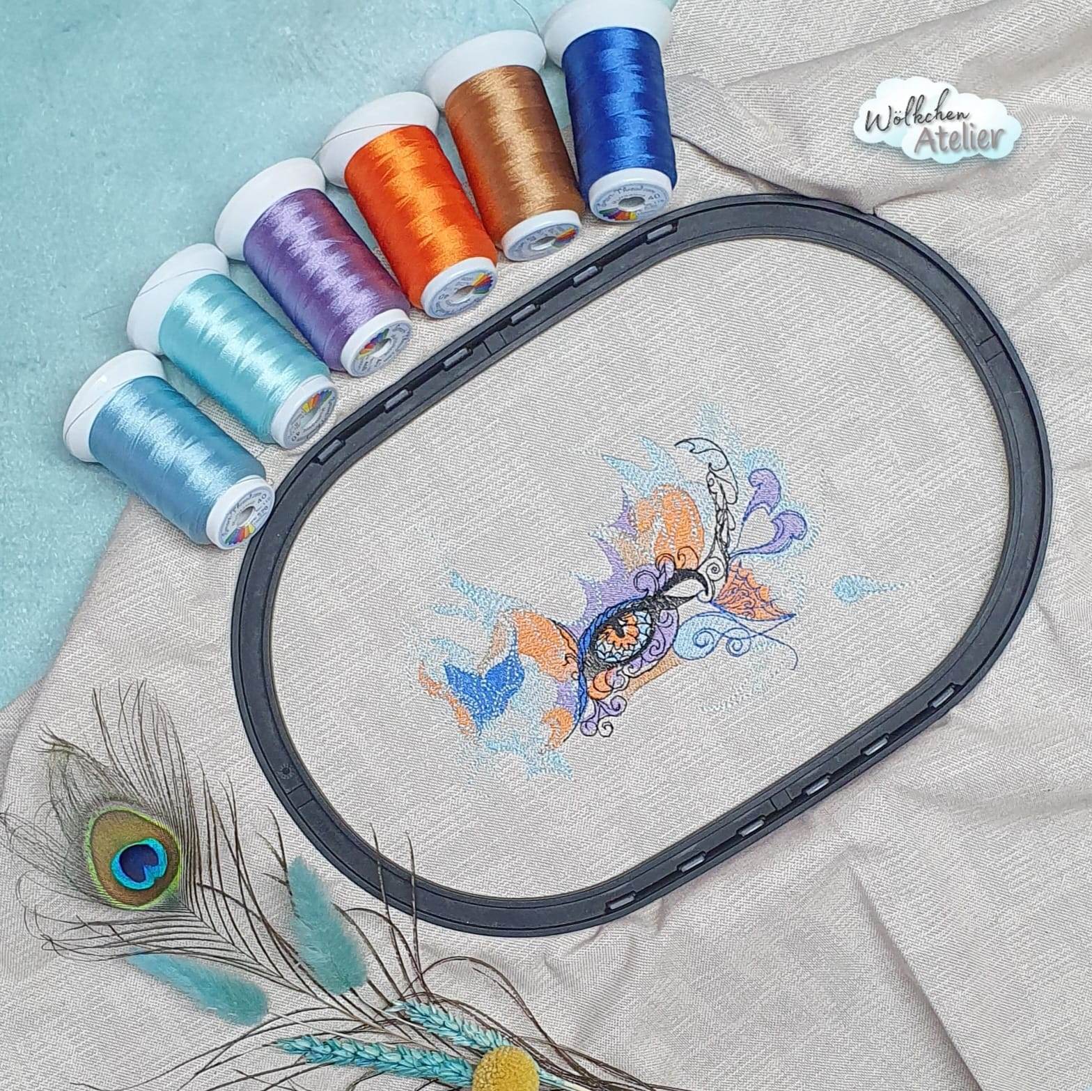 Auge Stickdatei Ornamentales Fantasie-Motiv für besondere Akzente - Sewando