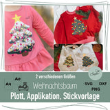 Weihnachtsbaum Bundle - Plotten, Sticken und Applizieren